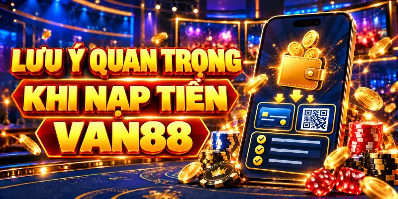 Lưu Ý Quan Trọng Khi Thực Hiện Nạp Tiền VAN88